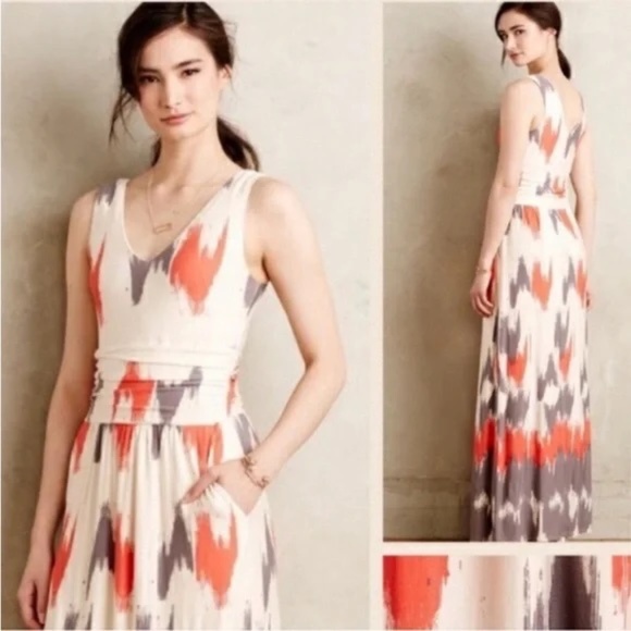 Anthropologie Maeve Sabine Maxi Dress size M - Picture 5 of 16